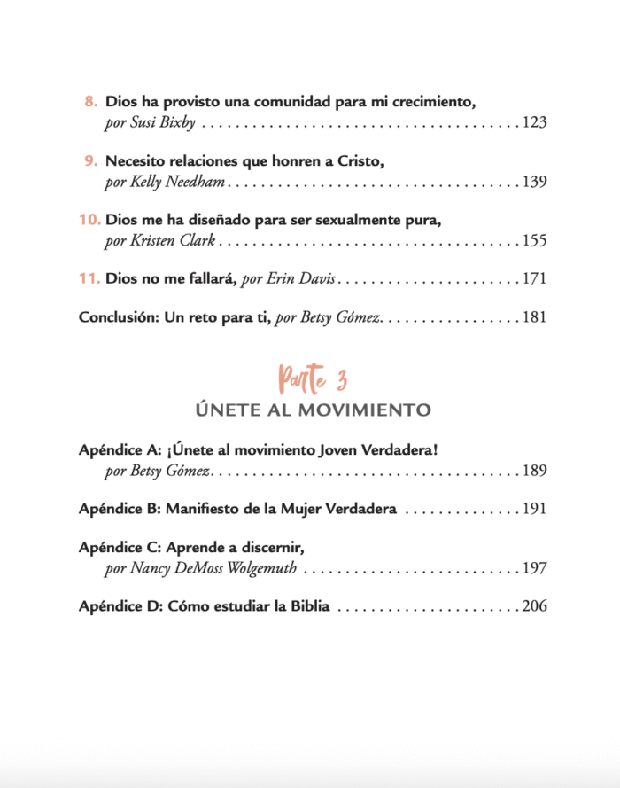 Joven verdadera – Betsy Gómez